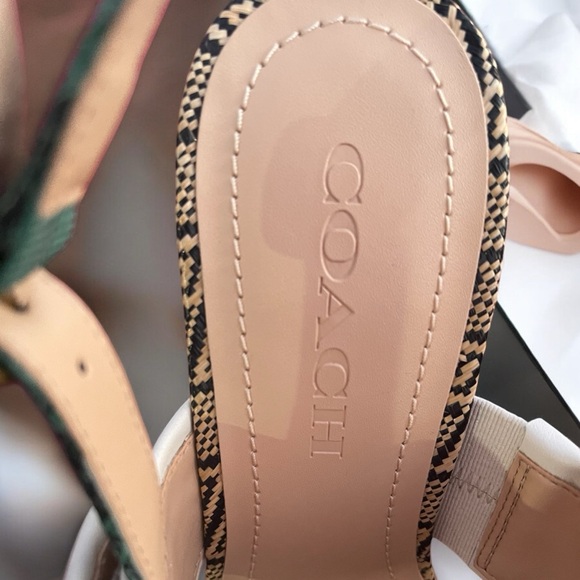 Coach Robin Raffia Sandals Size 8B - Picture 8 of 16